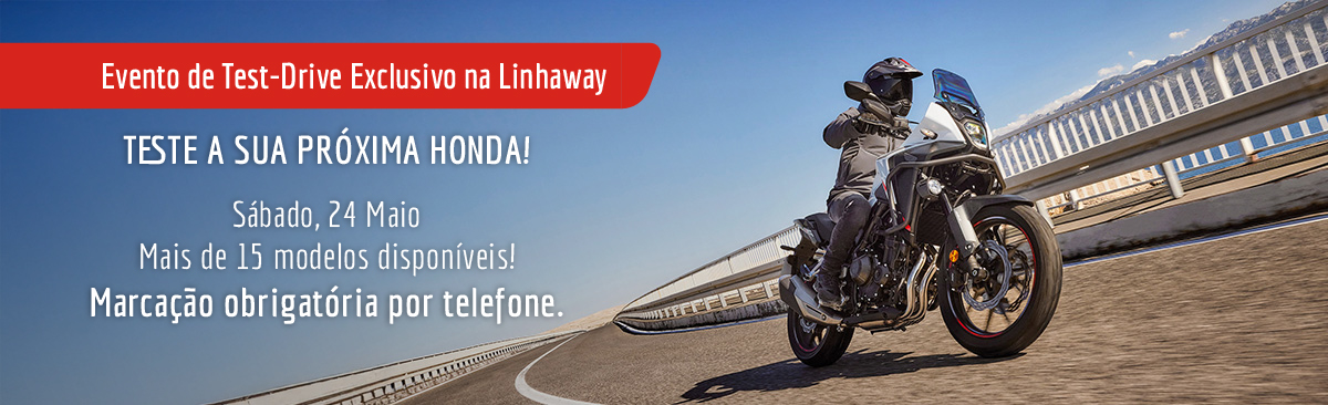 Test-Drive Honda na Linhaway – 24 de Maio 2025